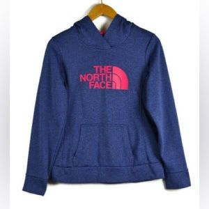 The North Face Performance Hoodie Blue and Hot Pink Sweatshirt